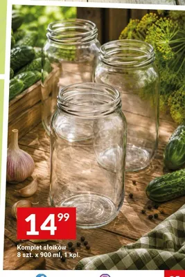 Komplet słoików 8-pak 900 ml promocja w Twój Market