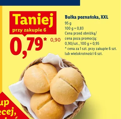 Bułka poznańska XXL promocja w Lidl