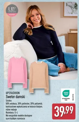 Sweter damski promocja w Aldi