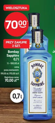Gin Bombay Sapphire promocja w Żabka