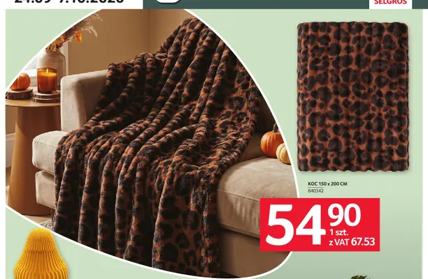 Koc 150x200 cm promocja w Selgros