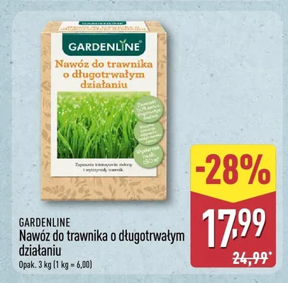 Nawóz do trawnika o długotrwałym działaniu Gardenline promocja w Aldi