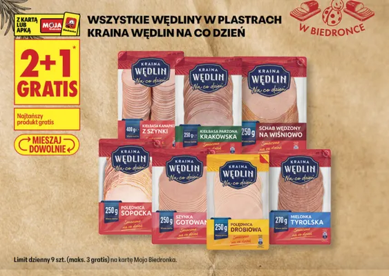 Szynka gotowana Kraina Wędlin Na co Dzień promocja w Biedronka