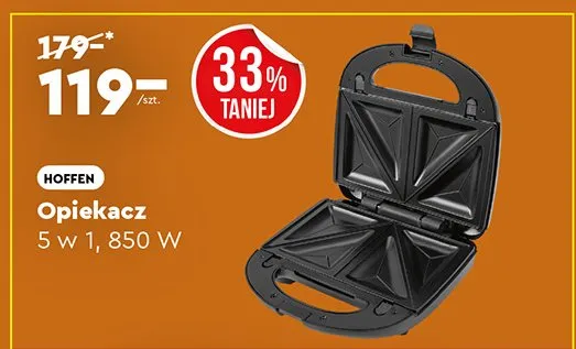 Opiekacz 5w1, 850 W promocja w Biedronka Home