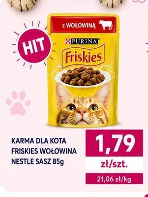 Karma dla kota Friskies z wołowiną promocja w emma MARKET