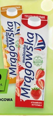 Maślanka owocowa Mrągowska truskawkowa promocja w ABC
