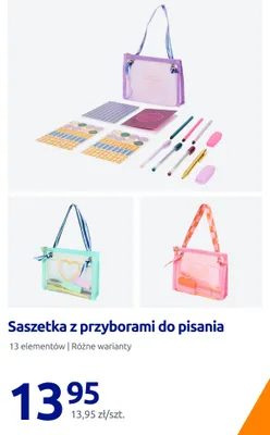 Saszetka z przyborami do pisania 13 elementów promocja w Action