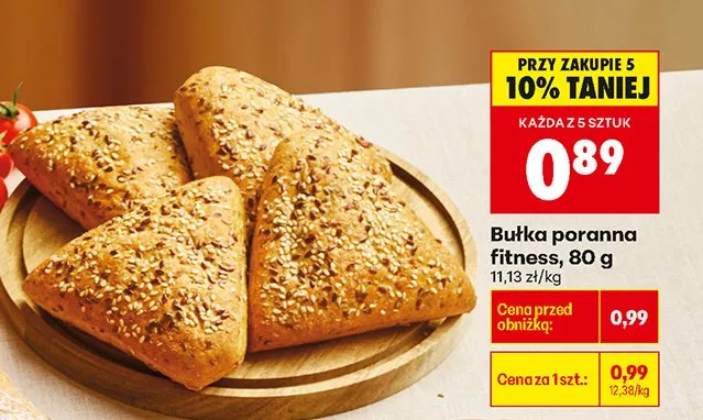 Bułka poranna fitness promocja w Biedronka