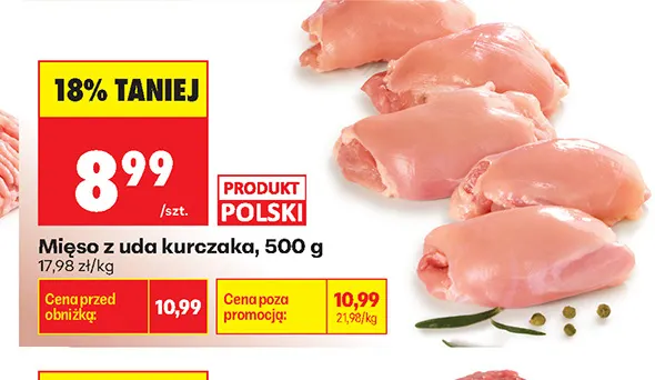 Mięso z uda kurczaka promocja w Biedronka