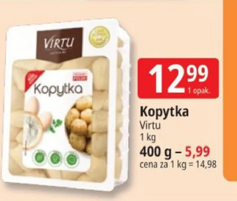 Kopytka Virtu promocja w Leclerc