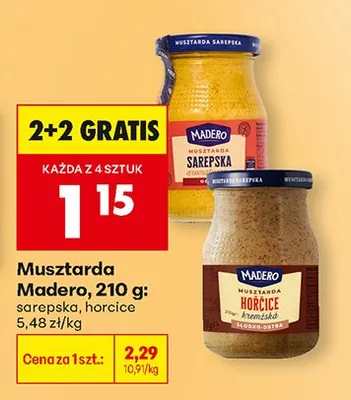 Musztarda sarepska promocja w Biedronka
