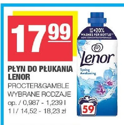 Płyn do płukania Lenor Procter&Gamble promocja w SPAR