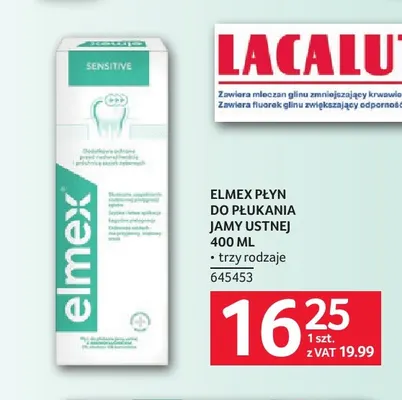 Płyn do płukania jamy ustnej Elmex promocja w Selgros