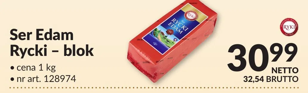 Ser Edam Rycki - blok promocja w Makro