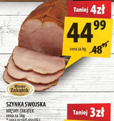 Szynka swojska Mięsny Zakątek promocja w Arhelan