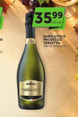 Wino musujące Stock Prosecco Trevitto promocja w ABC