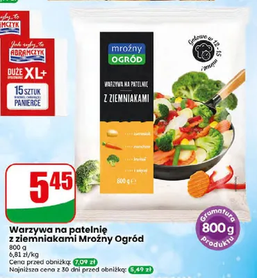 Warzywa na patelnię z ziemniakami Mroźny Ogród promocja w Dino