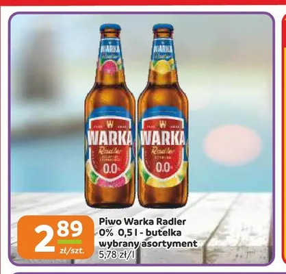 Piwo bezalkoholowe Warka Radler promocja w Gama