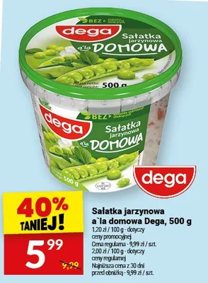 Sałatka jarzynowa a la domowa promocja w Twój Market
