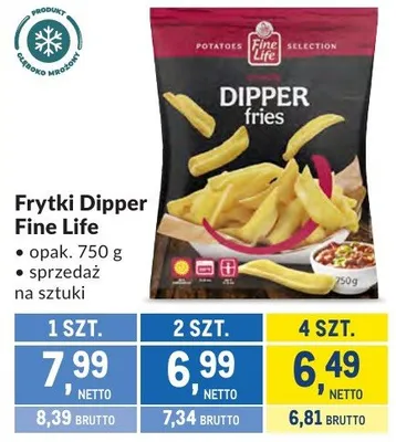 Frytki Dipper Fine Life promocja w Makro
