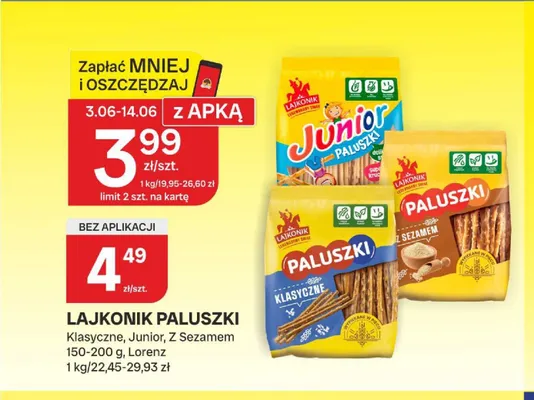 Lajkonik Paluszki promocja w Chorten
