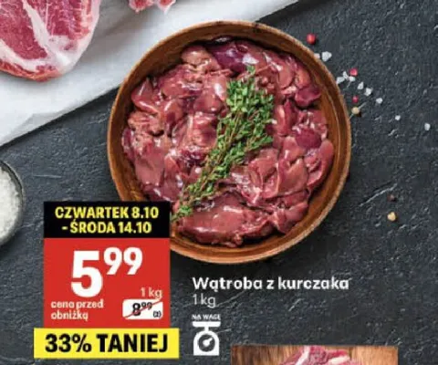 Wątroba z kurczaka promocja w Delikatesy Centrum