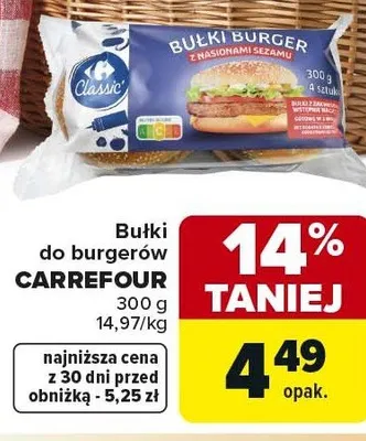 Bułki do burgerów CARREFOUR promocja w Carrefour Market