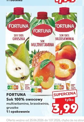 Sok multiwitamina Fortuna promocja w Kaufland