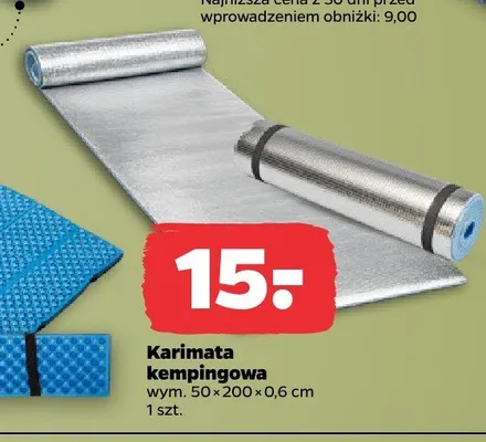 Karimata kempingowa wym. 50x200x0,6cm promocja w Netto