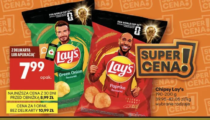 Chipsy Lay's Paprika promocja w Delikatesy Centrum