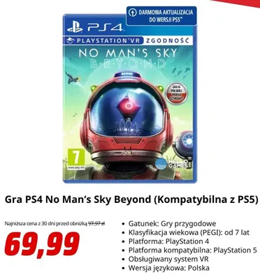 Gra PS4 No Man's Sky Beyond promocja w Media Markt