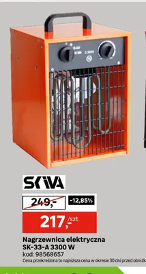 Nagrzewnica elektryczna SK-33-A Skiva promocja w Leroy Merlin