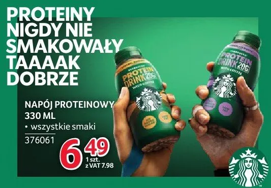 Napój proteinowy Starbucks promocja w Selgros