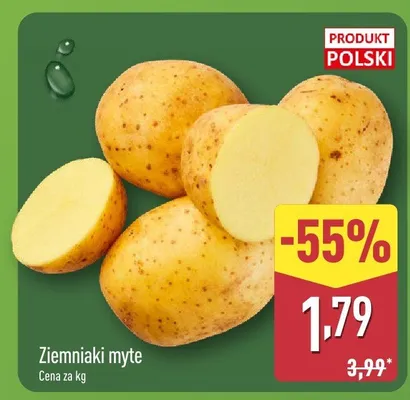 Ziemniaki myte promocja w Aldi