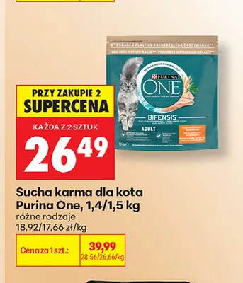 Karma dla kota Purina gourmet gold promocja w Biedronka