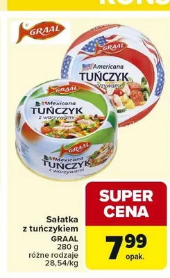 Sałatka z tuńczykiem Graal promocja w Carrefour Market