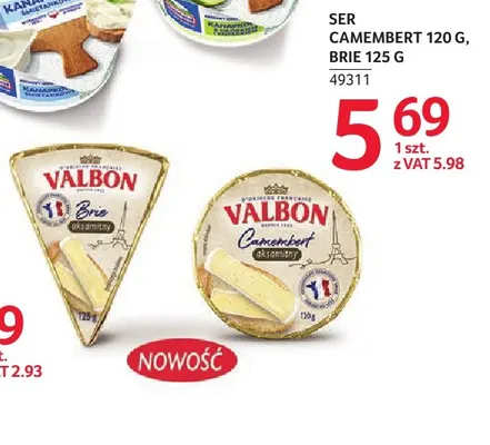 Ser brie Valbon promocja w Selgros