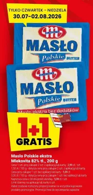 Masło Polskie ekstra Mlekovita 82% tł. promocja w Twój Market