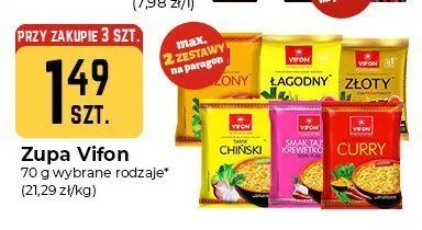 Zupa błyskawiczna Vifon Krewetkowa promocja w Społem Częstochowa