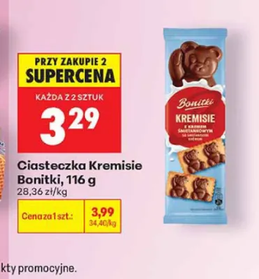 Ciasteczka Kremisie Bonitki promocja w Biedronka