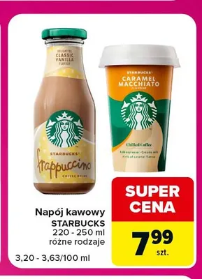 Napój kawowy Starbucks Caramel Macchiato promocja w Carrefour Express