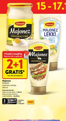 Majonez dekoracyjny słoik Winiary promocja w Intermarche