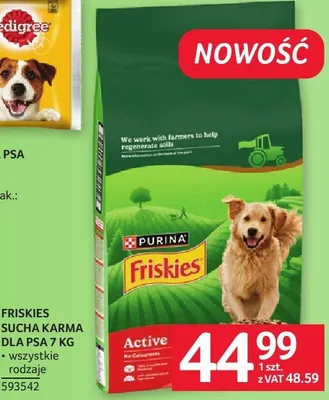 Karma dla psa Friskies sucha 7 kg promocja w Selgros