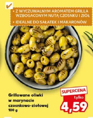 Grillowane oliwki w marynadzie czosnkowo-ziołowej promocja w Kaufland