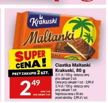 Ciastka Maltanki Krakuski promocja w Twój Market