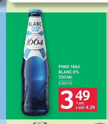 Piwo bezalkoholowe 1664 Blanc 0% promocja w Selgros
