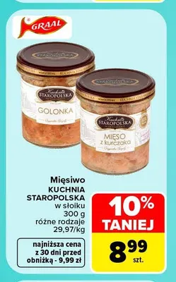 Mięsiwo Kuchnia Staropolska w słoiku golonka promocja w Carrefour