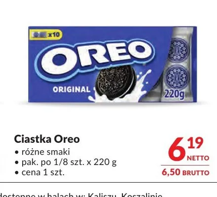 Ciastka Oreo Original promocja w Makro