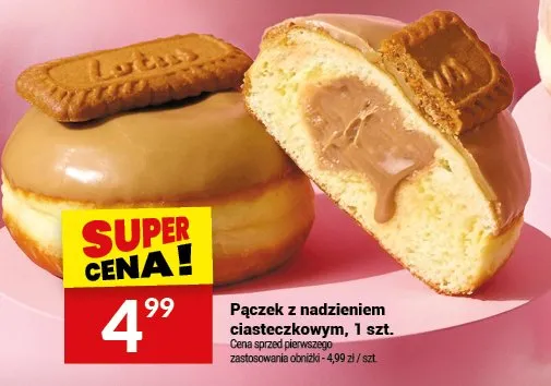 Pączek z nadzieniem ciasteczkowym, 1 szt. promocja w Twój Market