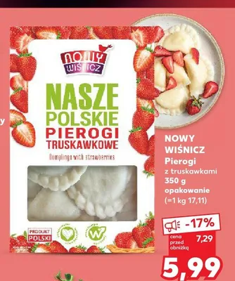 Pierogi z truskawkami Nowy Wiśnicz promocja w Kaufland